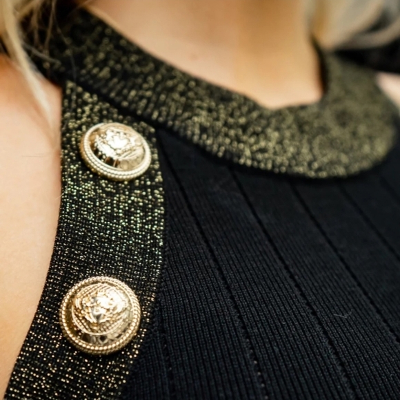 Luxedress Women's Elegant Wool Blend Little Black Dress. Size S - Picture 4 of 12